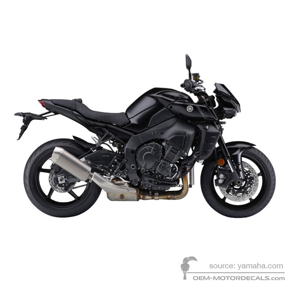 Naklejki do Yamaha MT10 2022 - Czarny • Yamaha Naklejki OEM