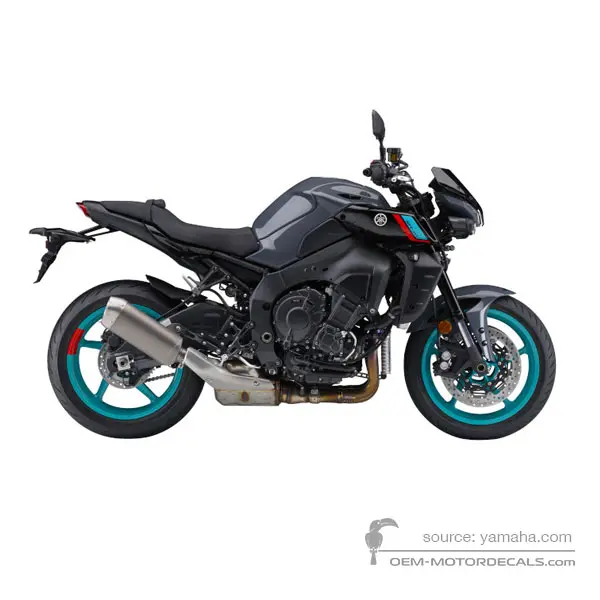 Yamaha MT10 2022 - Gris - Pastel Dark Gray