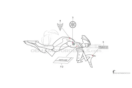 Yamaha MT10 2024 - Donkergrijs
