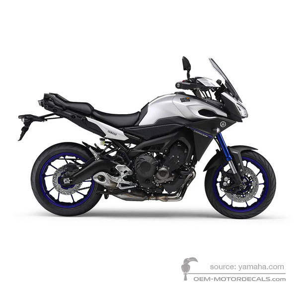 Decals for Yamaha MT09 TRACER(900) 2015 - Silver • Yamaha OEM Decals