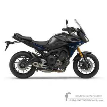 Yamaha TRACER 900 2016 - Negro - Dark Bluish Gray Metallic 8
