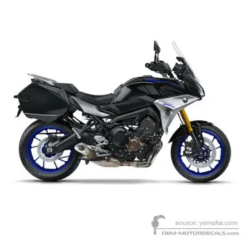 Yamaha TRACER 900 GT 2018 - Zwart - Black Metallic X