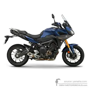 Yamaha TRACER 900 GT 2018 - Niebieski - Mat Dark Purplish Blue Metallic 1