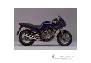 Aufkleber für Yamaha XJ600S DIVERSION 1993 - Blau • Yamaha OEM-Aufkleber