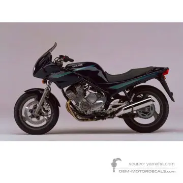 Yamaha XJ600S DIVERSION 1995 - Niebieski - Very Dark Blue Metallic 3