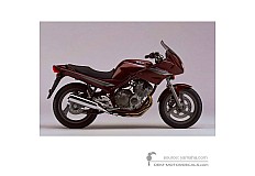 Stickers voor Yamaha XJ600S DIVERSION 1995 - Bruin • Yamaha OEM Stickers