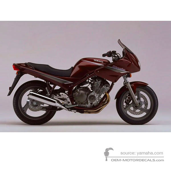 Aufkleber für Yamaha XJ600S DIVERSION 1995 - Braun • Yamaha OEM-Aufkleber