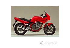 Stickers voor Yamaha XJ600S DIVERSION 1996 - Rood • Yamaha OEM Stickers