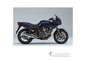 Aufkleber für Yamaha XJ600S DIVERSION 1997 - Blau • Yamaha OEM-Aufkleber