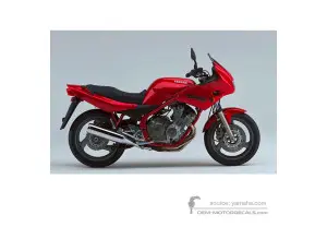 Aufkleber für Yamaha XJ600S DIVERSION 2000 - Rot • Yamaha OEM-Aufkleber
