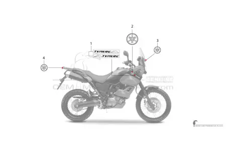 Yamaha XT660Z Tenere 2008 - Zwart