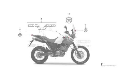 Yamaha XT660Z Tenere 2008 - Wit