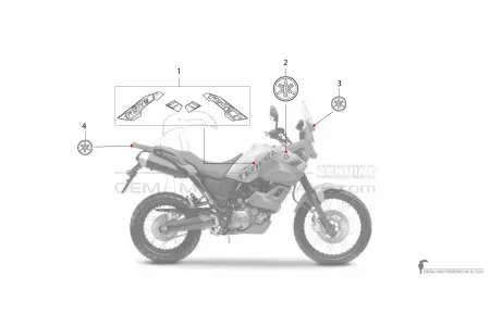 Yamaha XT660Z Tenere 2008 - Geel