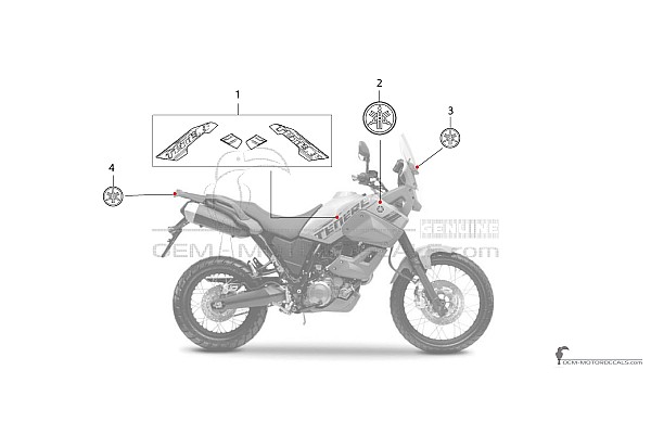 Yamaha XT660Z Tenere 2008 - Jaune