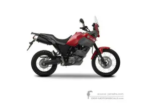 Naklejki do Yamaha XT660Z Tenere 2009 - Czerwony • Yamaha Naklejki OEM
