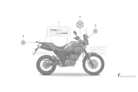 Yamaha XT660Z Tenere 2009 - Czerwony