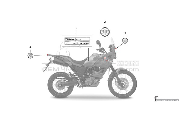 Yamaha XT660Z Tenere 2009 - Czerwony