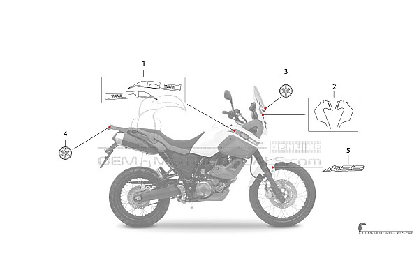 Yamaha XT660Z Tenere 2012 - Wit