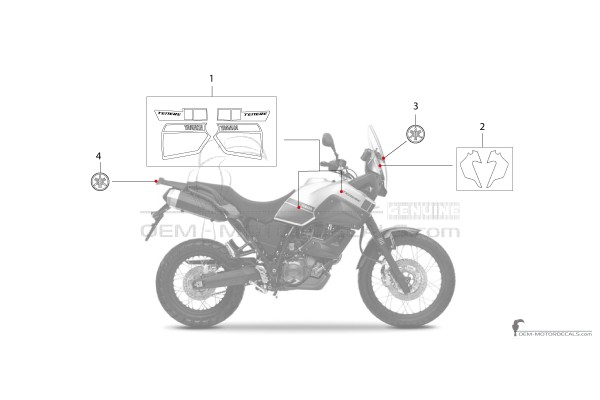 Yamaha XT660Z Tenere 2015 - Weiss