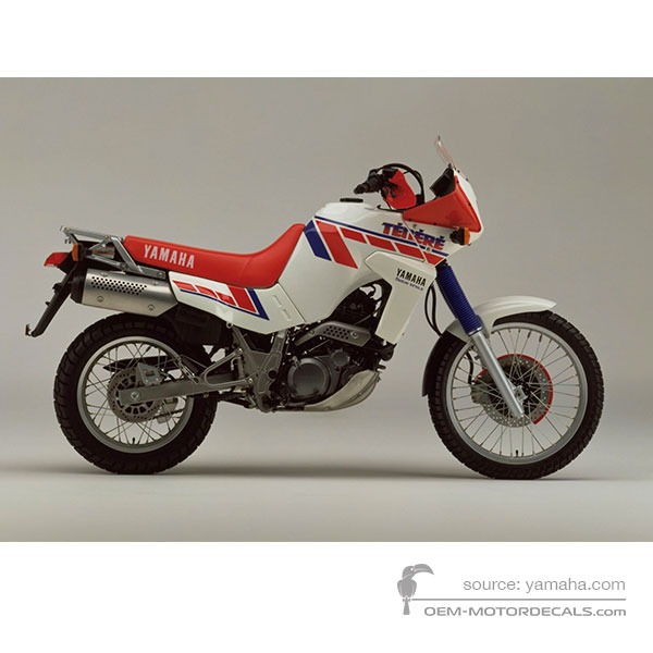 Autocollants pour Yamaha XTZ660 TENERE 1992 - Blanc • Yamaha Autocollants OEM