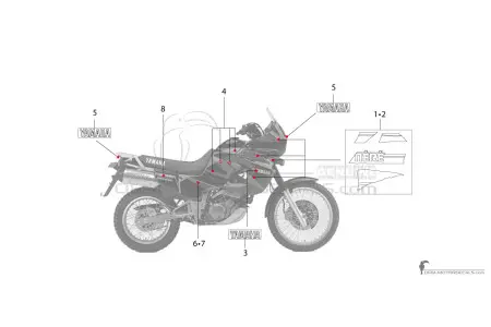 Yamaha XTZ660 TENERE 1994 - Noir