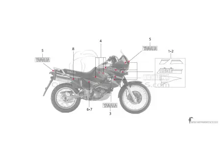 Yamaha XTZ660 TENERE 1994 - Blu