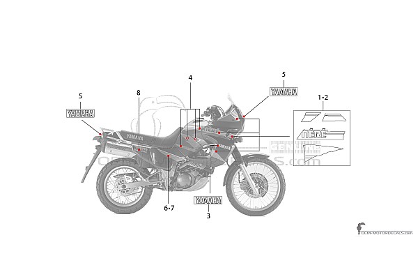 Yamaha XTZ660 TENERE 1994 - Azul
