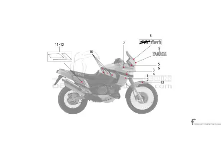 Yamaha XTZ750 Super Tenere 1989 - Blu