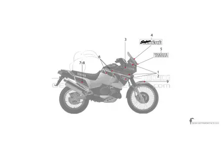 Yamaha XTZ750 Super Tenere 1990 - Bleu