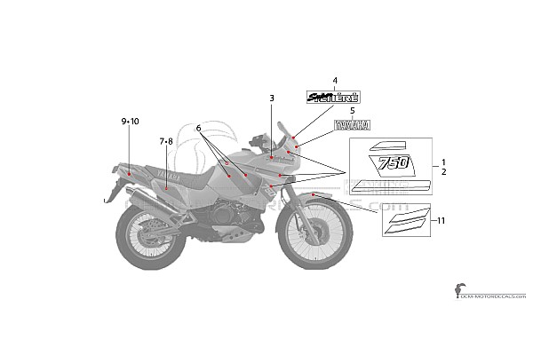 Yamaha XTZ750 Super Tenere 1990 - Rojo