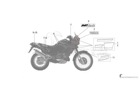 Yamaha XTZ750 Super Tenere 1991 - Czarny