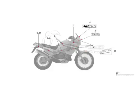 Yamaha XTZ750 Super Tenere 1991 - Wit