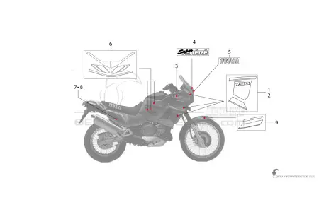 Yamaha XTZ750 Super Tenere 1992 - Azul