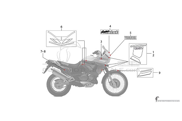 Yamaha XTZ750 Super Tenere 1992 - Blanc