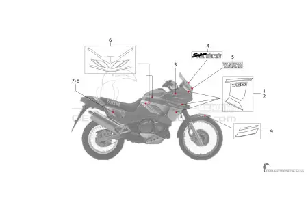 Yamaha XTZ750 Super Tenere 1992 - Rojo