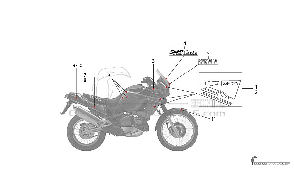 Yamaha XTZ750 Super Tenere 1994 - Blau