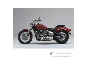 Aufkleber für Yamaha XVS1100C VSTAR 1999 - Rot • Yamaha OEM-Aufkleber