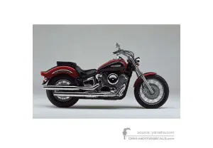 Aufkleber für Yamaha XVS1100 DRAGSTAR 1999 - Rot • Yamaha OEM-Aufkleber