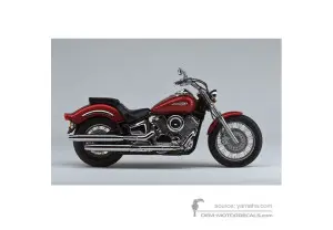 Aufkleber für Yamaha XVS1100 DRAGSTAR 2000 - Rot • Yamaha OEM-Aufkleber