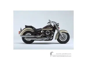 Aufkleber für Yamaha XVS1100A DRAGSTAR CLASSIC 2001 - Rot • Yamaha OEM-Aufkleber