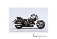 Naklejki do Yamaha XVS1100A DRAGSTAR CLASSIC 2002 - Szary • Yamaha Naklejki OEM