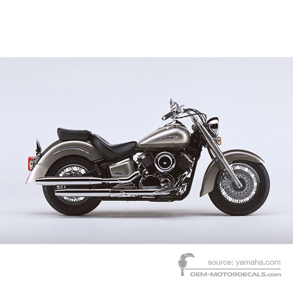 Naklejki do Yamaha XVS1100A DRAGSTAR CLASSIC 2002 - Szary • Yamaha Naklejki OEM