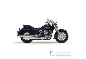 Aufkleber für Yamaha XVS1100A DRAGSTAR CLASSIC 2005 - Blau • Yamaha OEM-Aufkleber