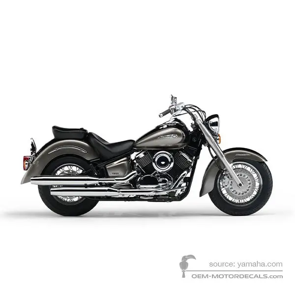 Yamaha XVS1100A DRAGSTAR CLASSIC 2005 - Grigio - Black Metallic X / Light Yellowish Gray Metallic 9