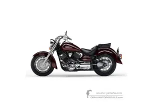 Decals for Yamaha XVS1100A DRAGSTAR CLASSIC 2006 - Red • Yamaha OEM Decals