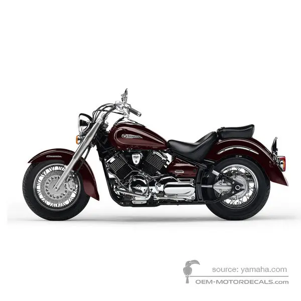 Yamaha XVS1100A DRAGSTAR CLASSIC 2006 - Rosso - Very Dark Red Metallic 2
