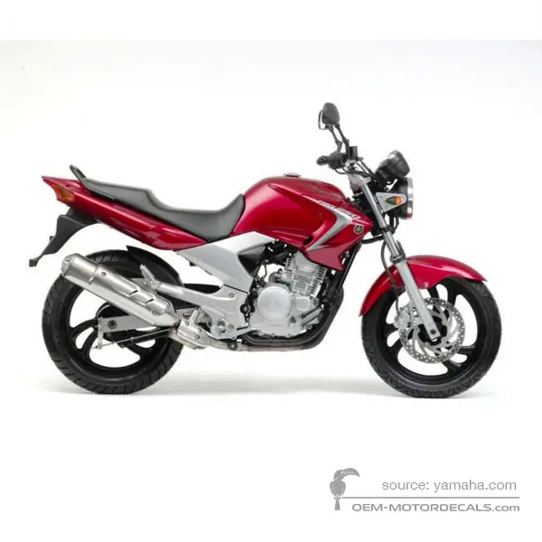 Yamaha YBR250 2007 - Rood - Deep Red Metallic K
