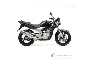Stickers voor Yamaha YBR250 2007 - Zwart • Yamaha OEM Stickers