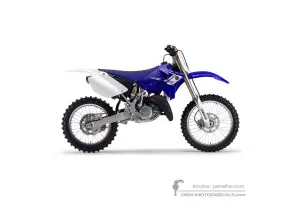 Autocollants pour Yamaha YZ125 2013 - Bleu • Yamaha Autocollants OEM