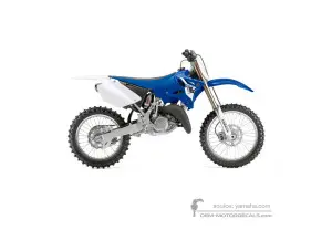 Autocollants pour Yamaha YZ125 2014 - Bleu • Yamaha Autocollants OEM